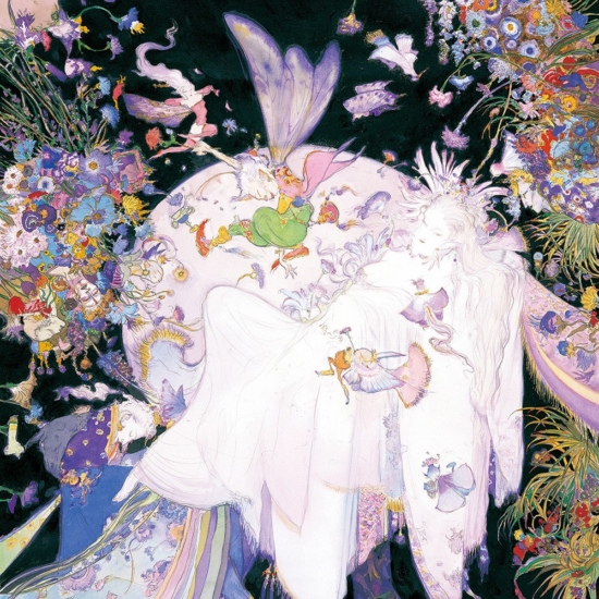 天野喜孝の絵画作品　タイトルは、ティターニア